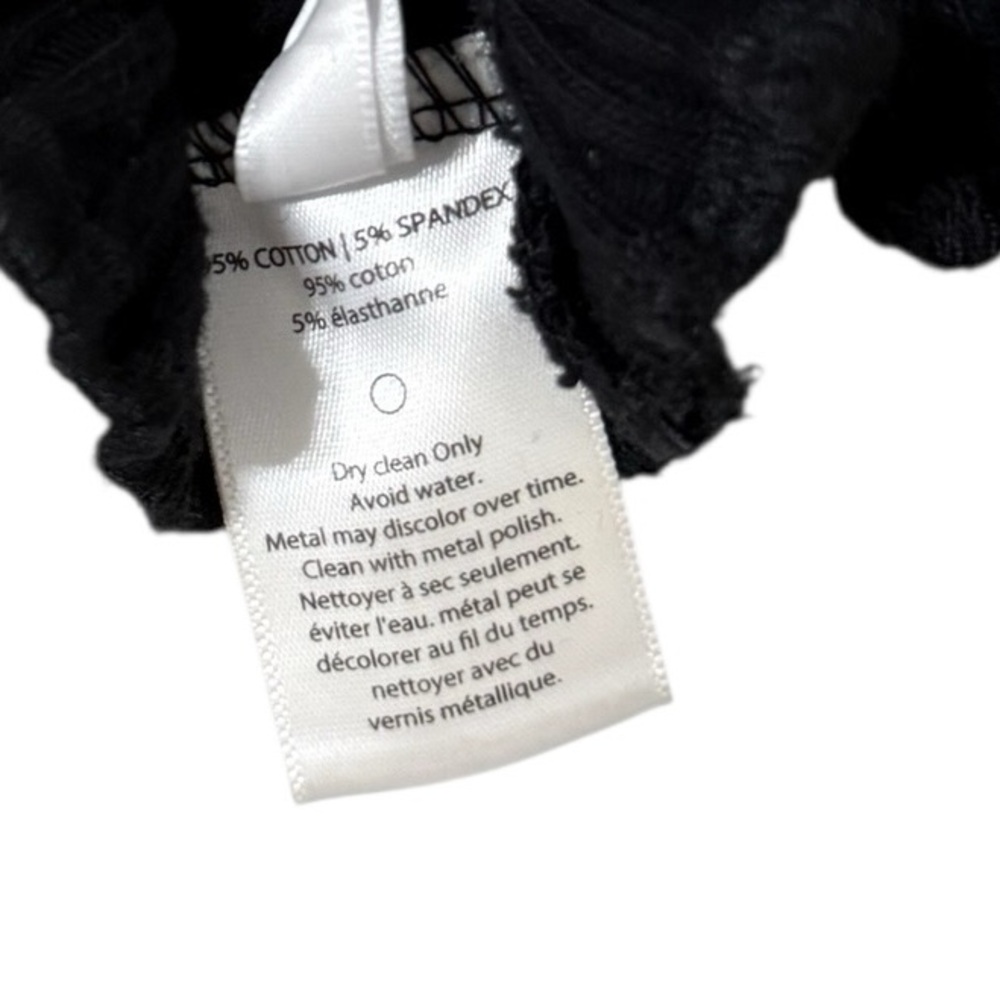 ARE YOU AM I Tiiu Black Off Shoulder Knit Crop Top - Picture 8 of 10